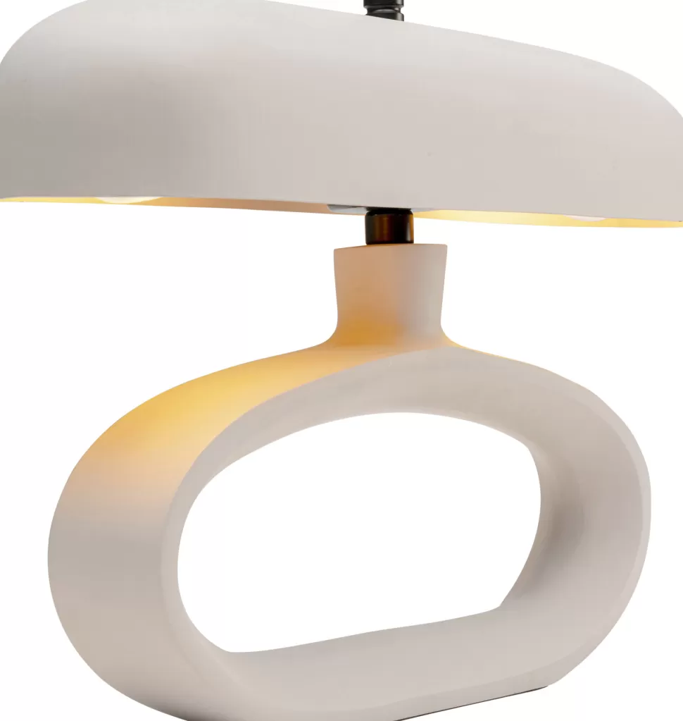 Lampy Stołowe-KARE Design Lampa Stołowa Stalowa W Kolorze Beżowym 37x26 Cm