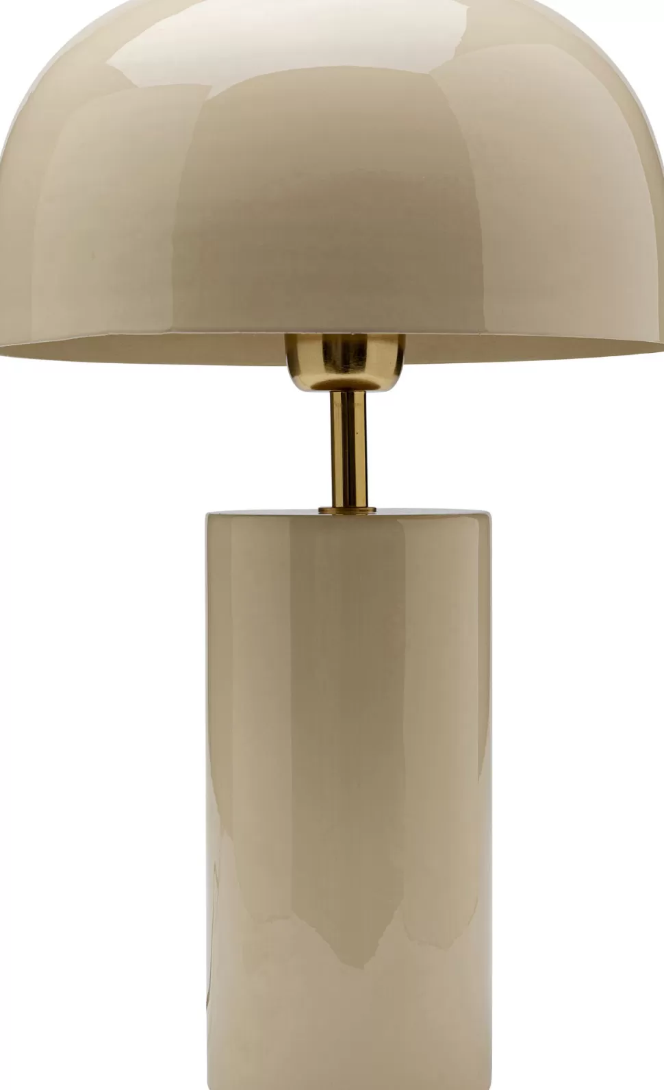 Lampy Stołowe-KARE Design Lampa Stołowa Stalowa W Kolorze Ecru Ø25x38 Cm