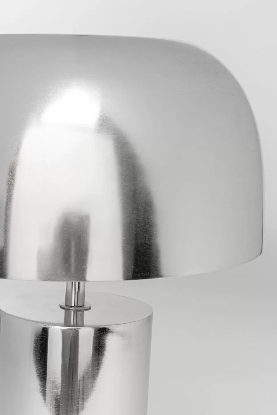 Lampy Stołowe-KARE Design Lampa Stołowa Stalowa W Kolorze Srebrnym Chromowym Ø25x38 Cm