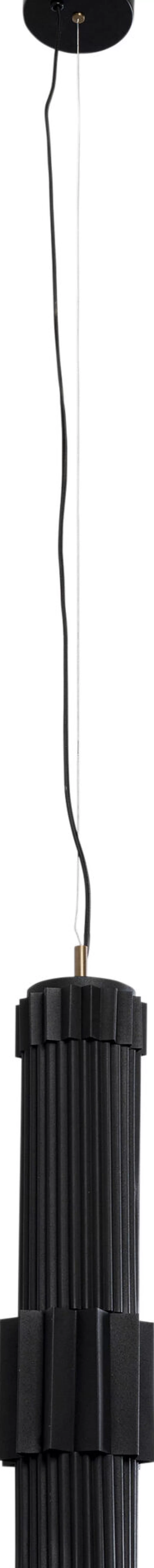 Lampy Wiszące-KARE Design Lampa Wisząca Czarna Stalowa Tuba Ø14x60 Cm