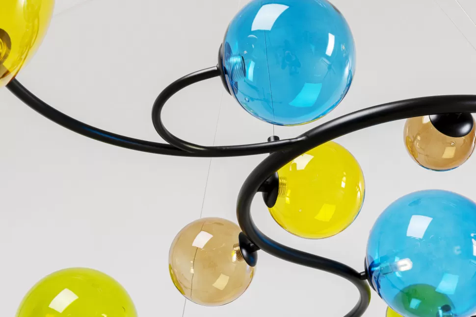 Lampy Wiszące-KARE Design Lampa Wisząca Duża Z Kolorowymi Szklanymi Kloszami 150x150 Cm