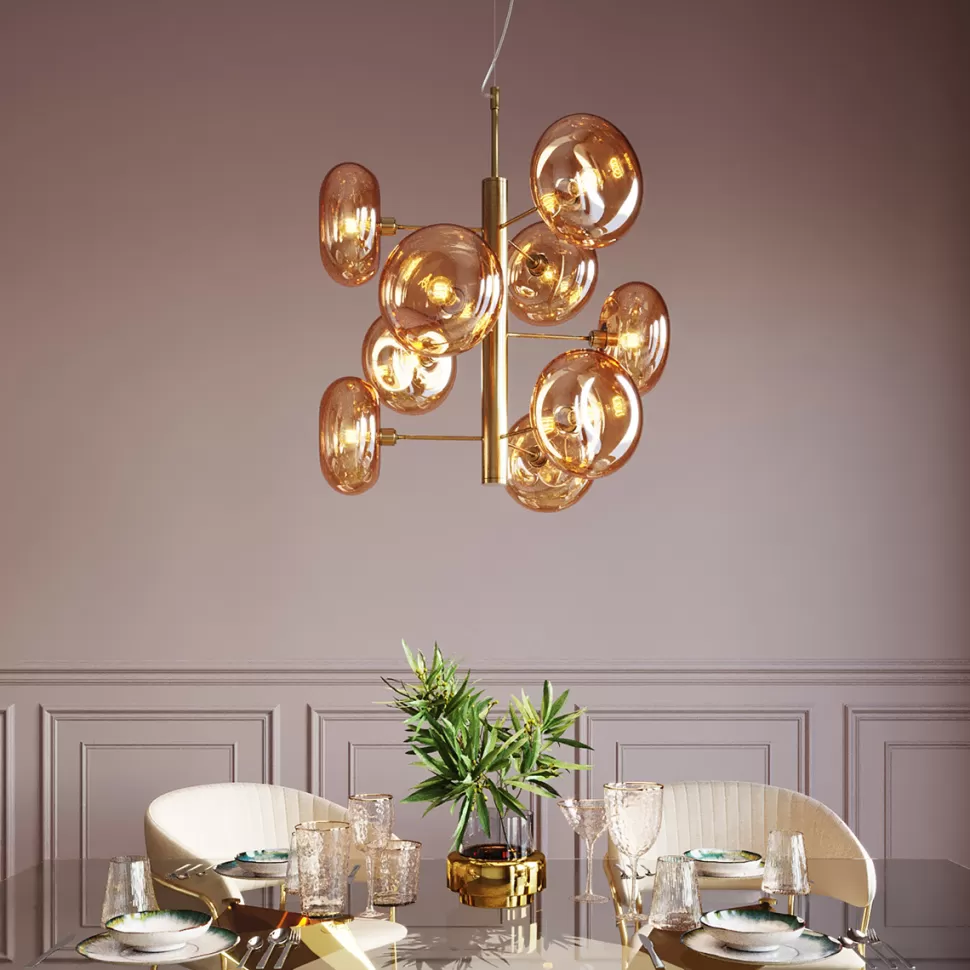Lampy Wiszące-KARE Design Lampa Wisząca Headlight 53x61 Cm Złota
