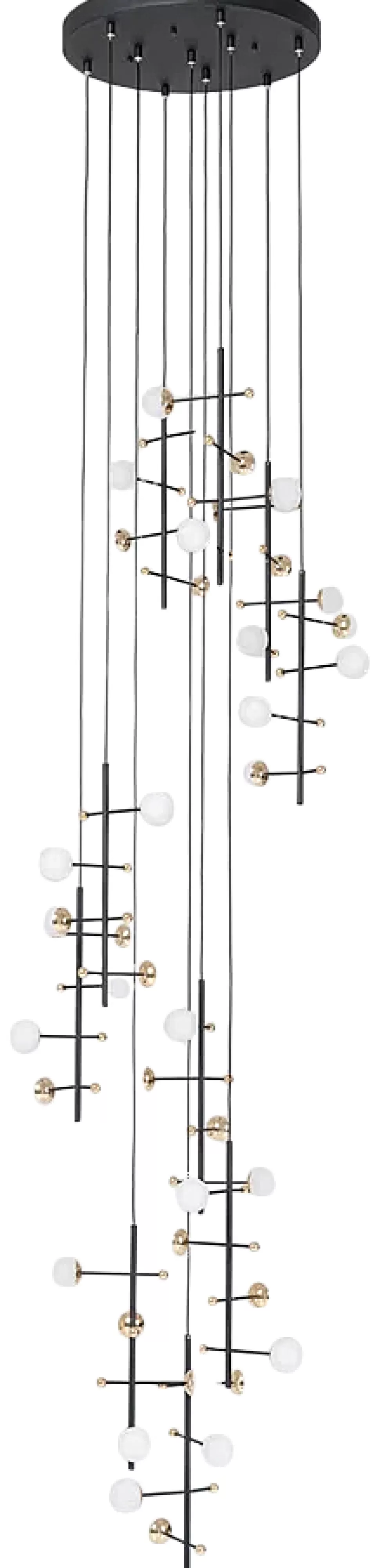 Lampy Wiszące-KARE Design Lampa Wisząca Trapez 280 Cm Czarna