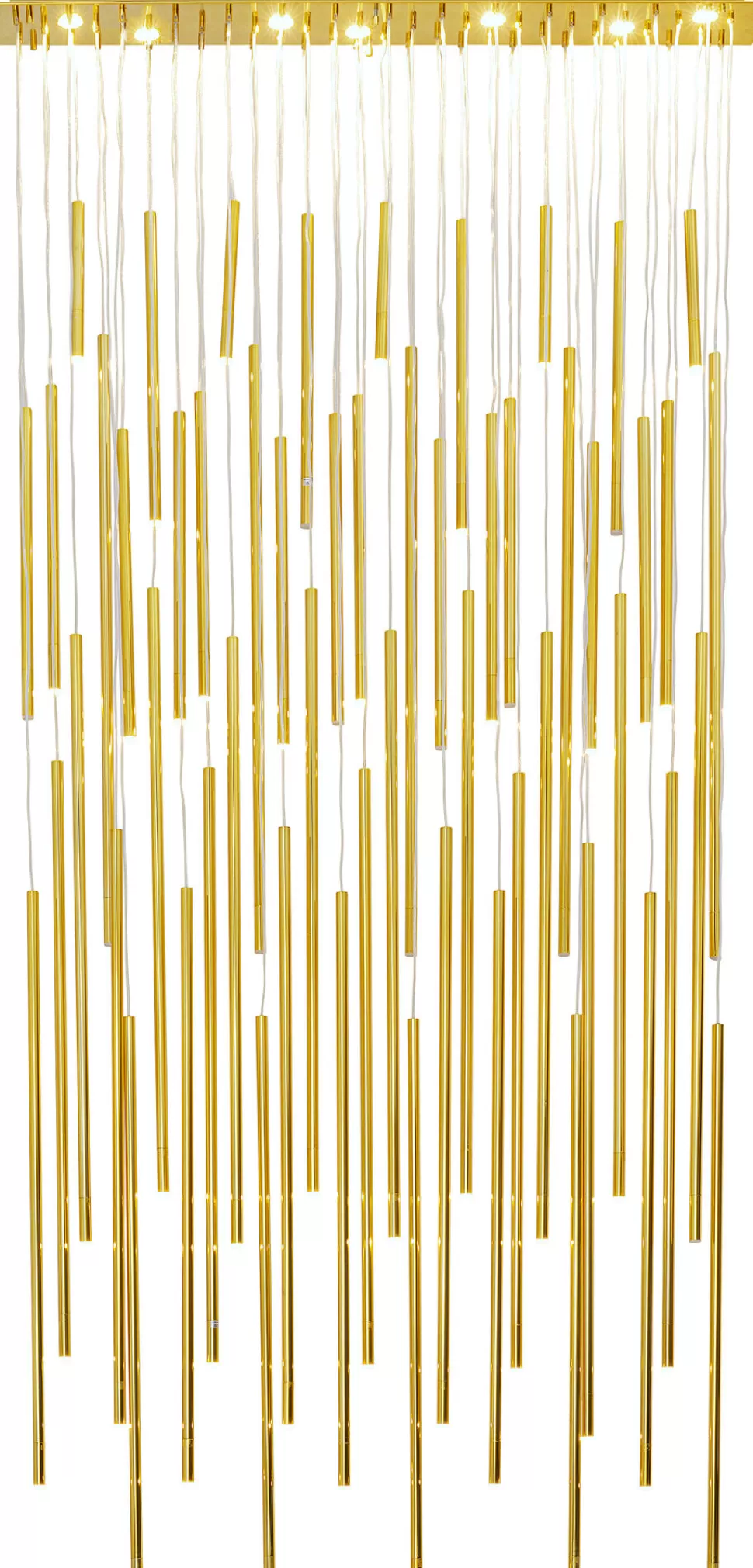 Lampy Wiszące-KARE Design Lampa Wisząca Vegas LED 154x250-320 Cm Złota