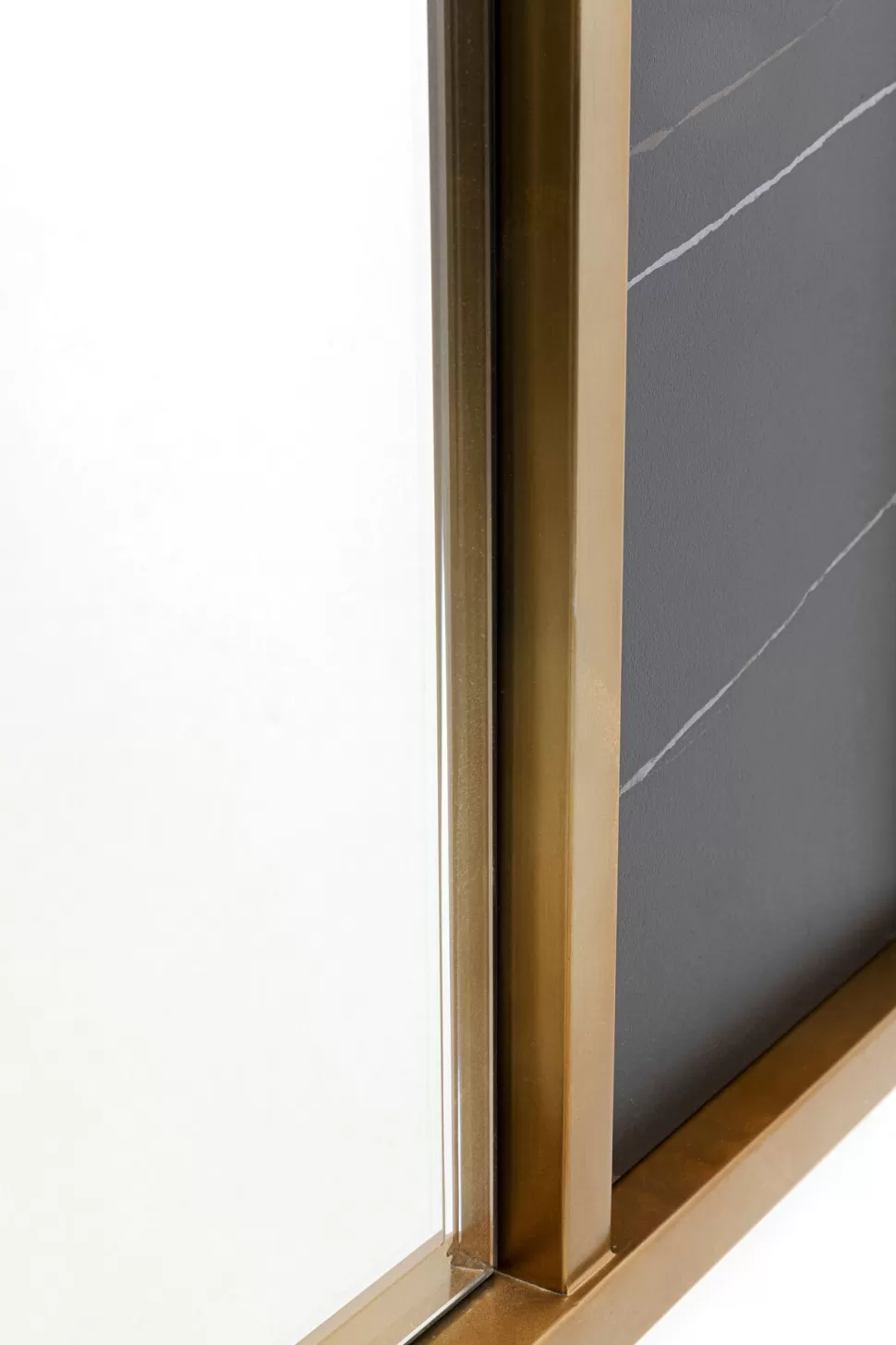 Lustra-KARE Design Lustro W Złotej Ramie Ceramika I Stal 120x100 Cm
