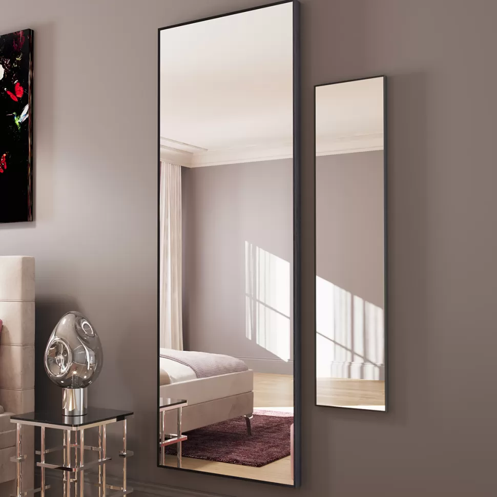 Lustra-KARE Design Lustro Wiszące Bella 30x130 Cm Czarne