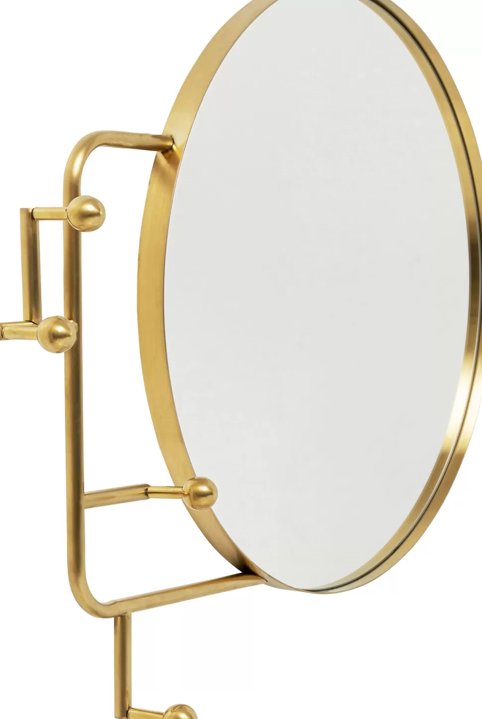 Lustra-KARE Design Lustro Z Wieszakami Okrągłe Złote Ø65 Cm