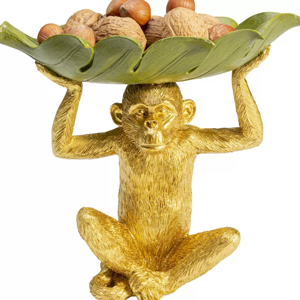 Zastawa Stołowa | Misy-KARE Design Misa Dekoracyjna Banana Leaf 24x22 Cm Zielono-złota
