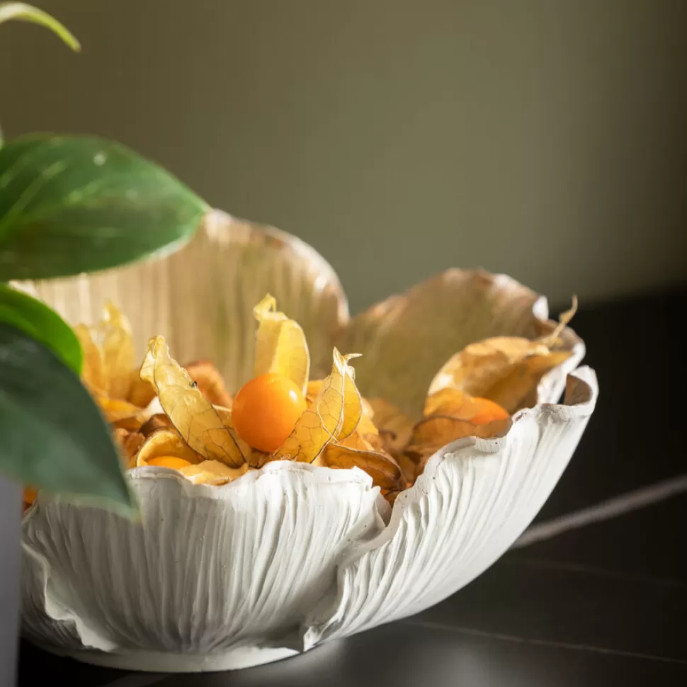Zastawa Stołowa | Misy-KARE Design Misa Dekoracyjna Flower Bloom Ø20 Cm Kremowo-złota