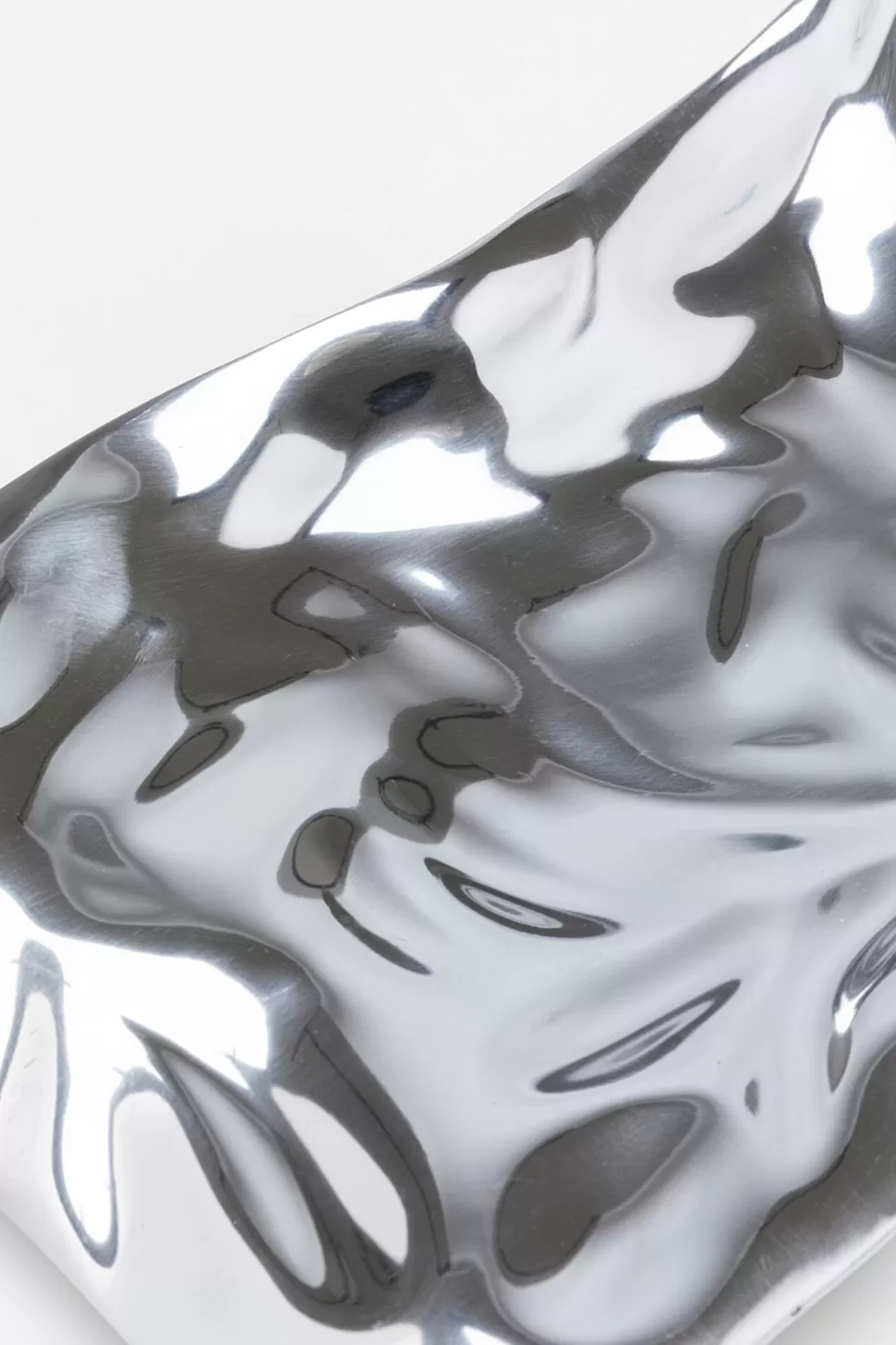 Zastawa Stołowa | Misy-KARE Design Misa Dekoracyjna Jade 48x22 Cm Aluminium Srebrna