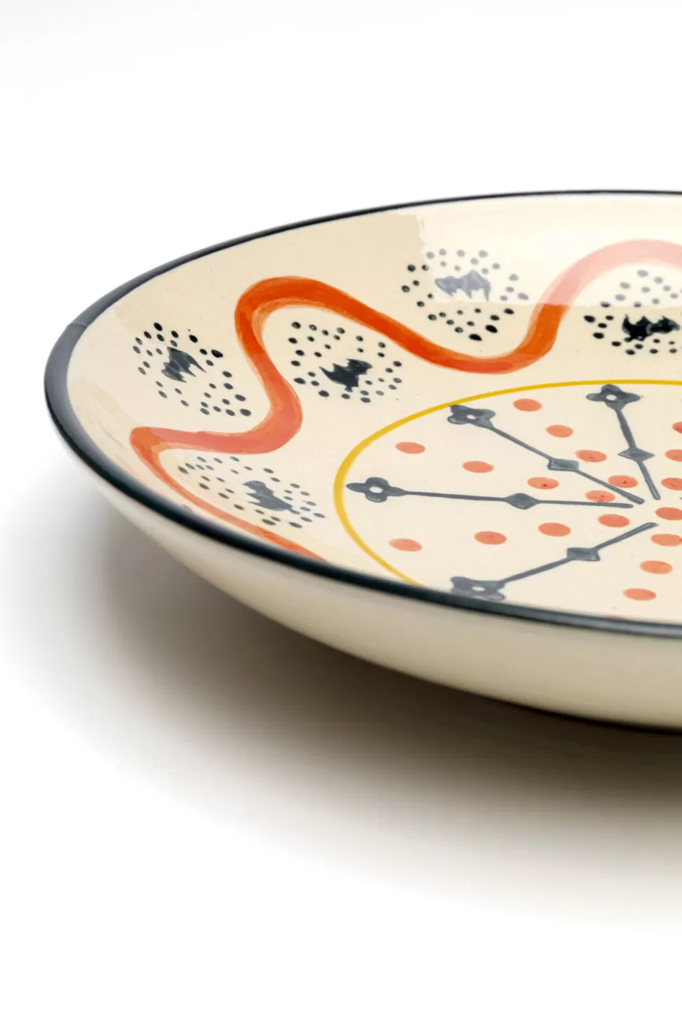 Zastawa Stołowa | Misy-KARE Design Misa Dekoracyjna Z Ceramiki Boho Kolorowe Wzory Ø22 Cm