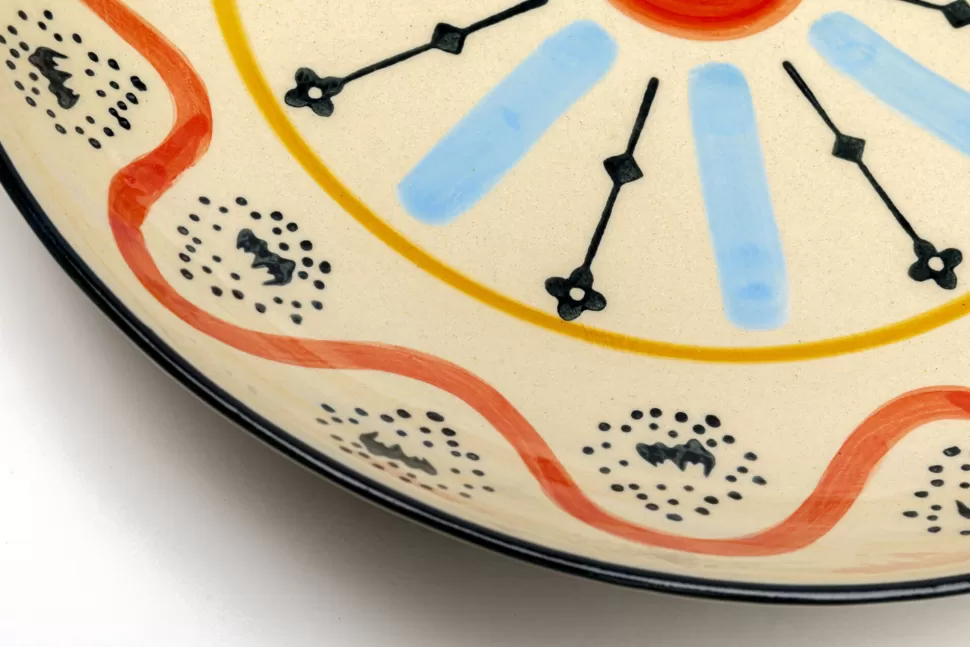 Zastawa Stołowa | Misy-KARE Design Misa Dekoracyjna Z Ceramiki Boho Kolorowe Wzory Ø27 Cm