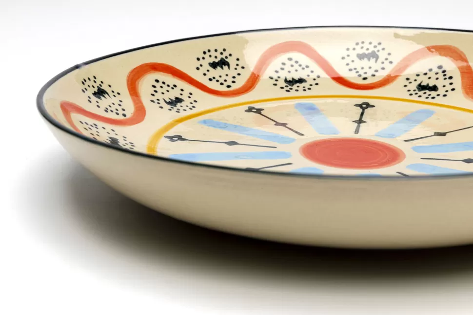 Zastawa Stołowa | Misy-KARE Design Misa Dekoracyjna Z Ceramiki Boho Kolorowe Wzory Ø27 Cm