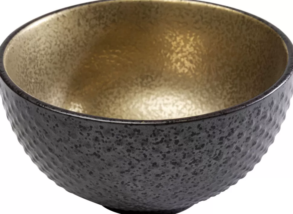 Zastawa Stołowa | Naczynia Do Przekąsek-KARE Design Miseczka Na Przekąski Z Porcelany Czarno-złota Ø11 Cm 250 Ml