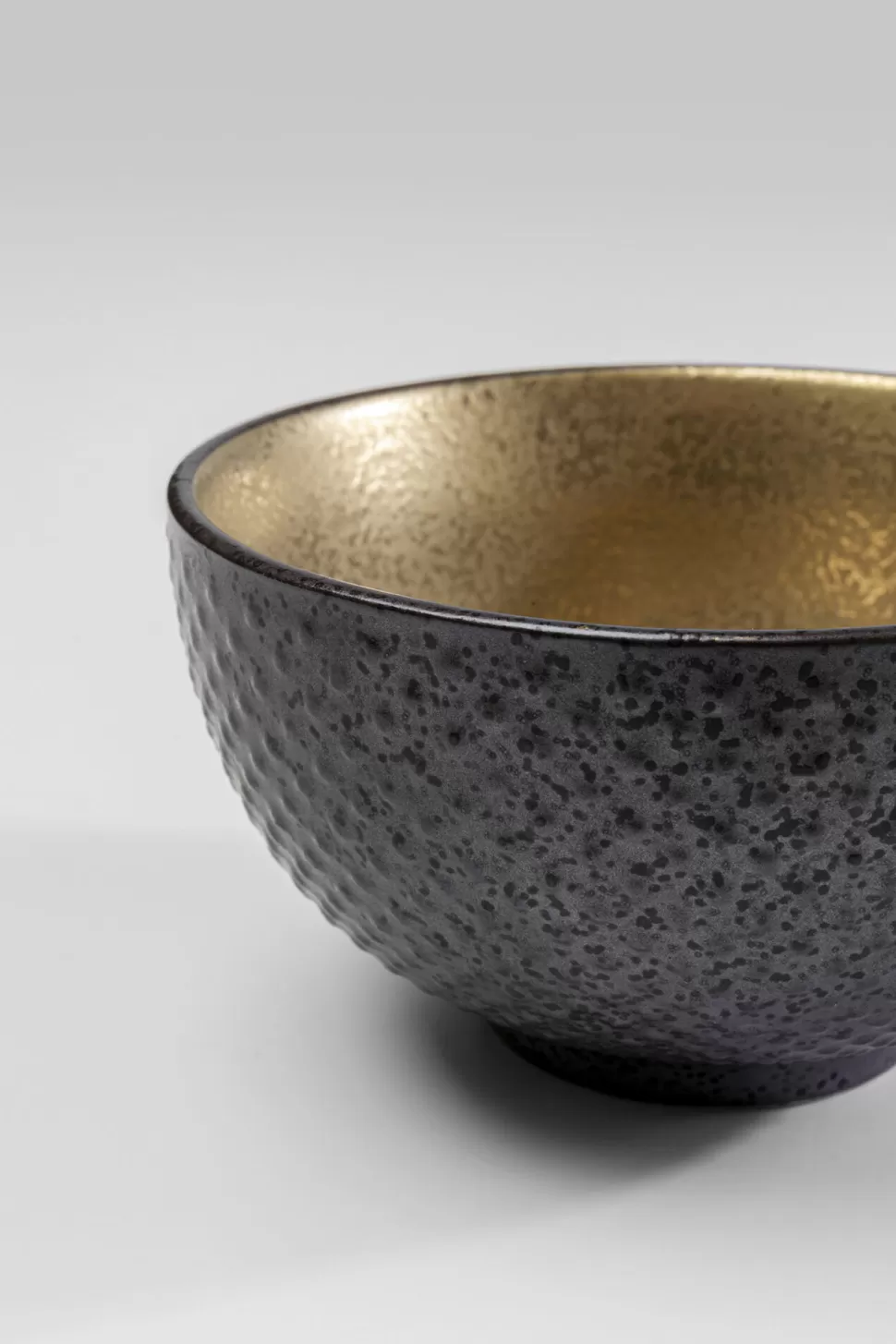 Zastawa Stołowa | Naczynia Do Przekąsek-KARE Design Miseczka Na Przekąski Z Porcelany Czarno-złota Ø11 Cm 250 Ml