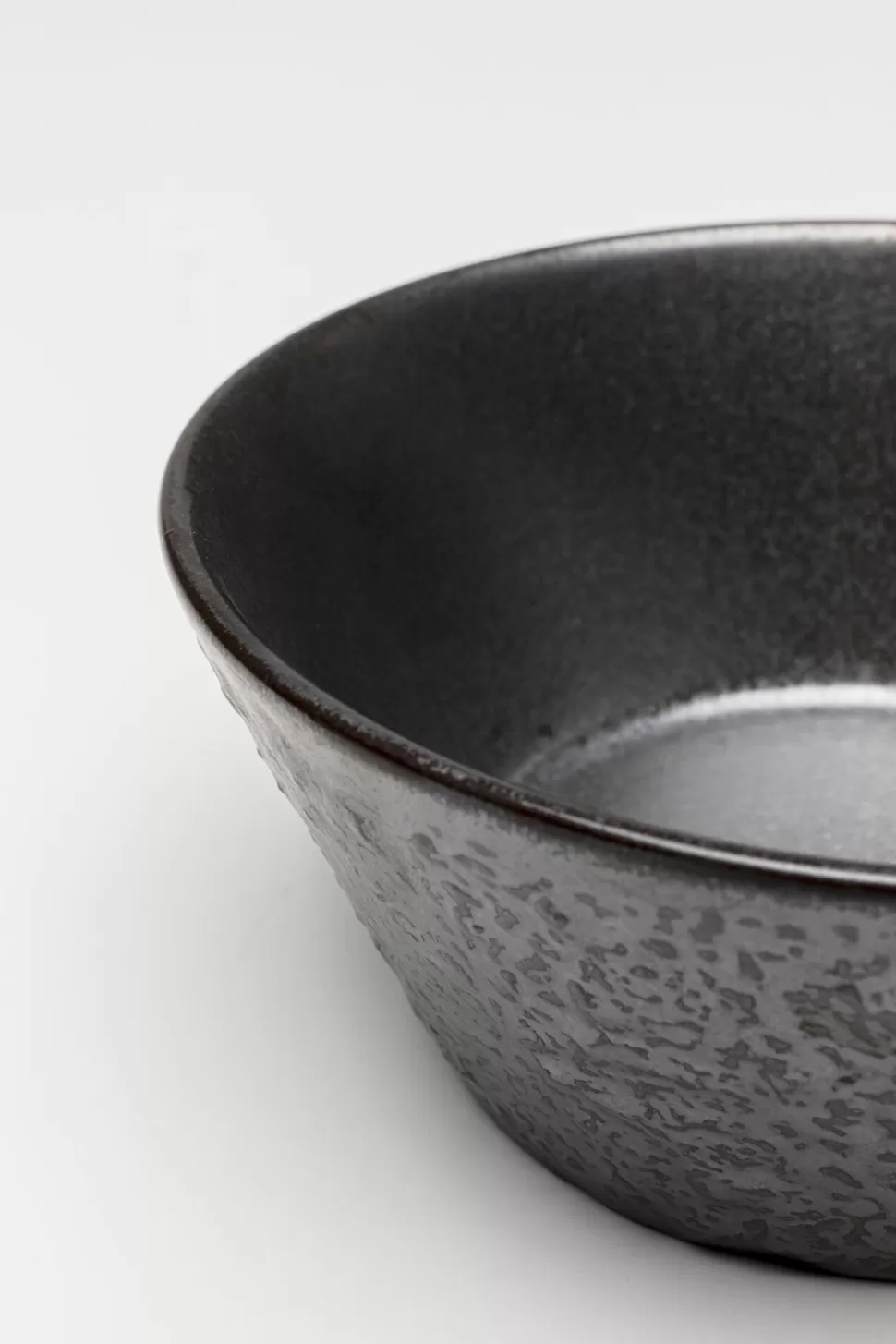 Miseczki-KARE Design Miska Czarna Kamionkowa 490 Ml Ø15 Cm