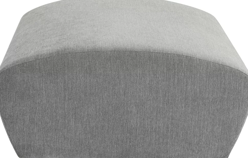 Sofy Modułowe | Pufy-KARE Design Moduł - Pufa Lucca 86x76 Cm Szara