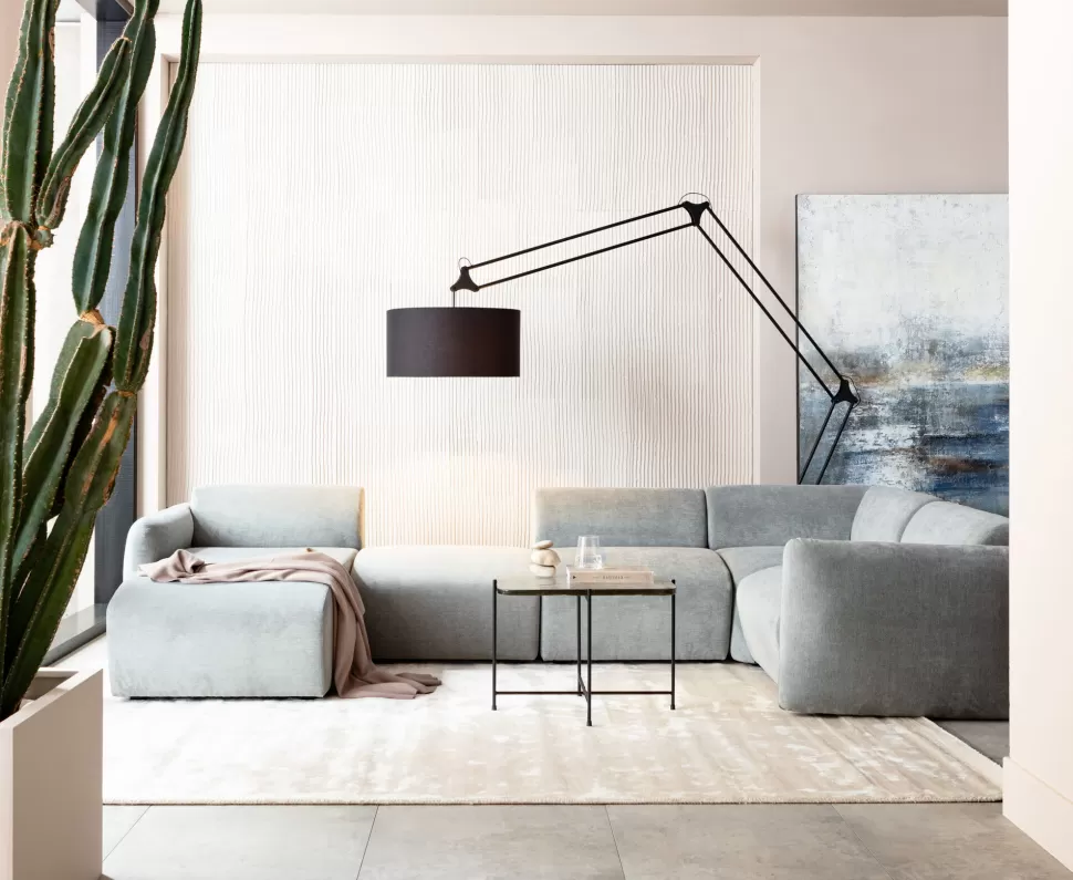 Sofy Modułowe | Narożniki-KARE Design Moduł Narożny Lucca 89x86 Cm Szary Prawy