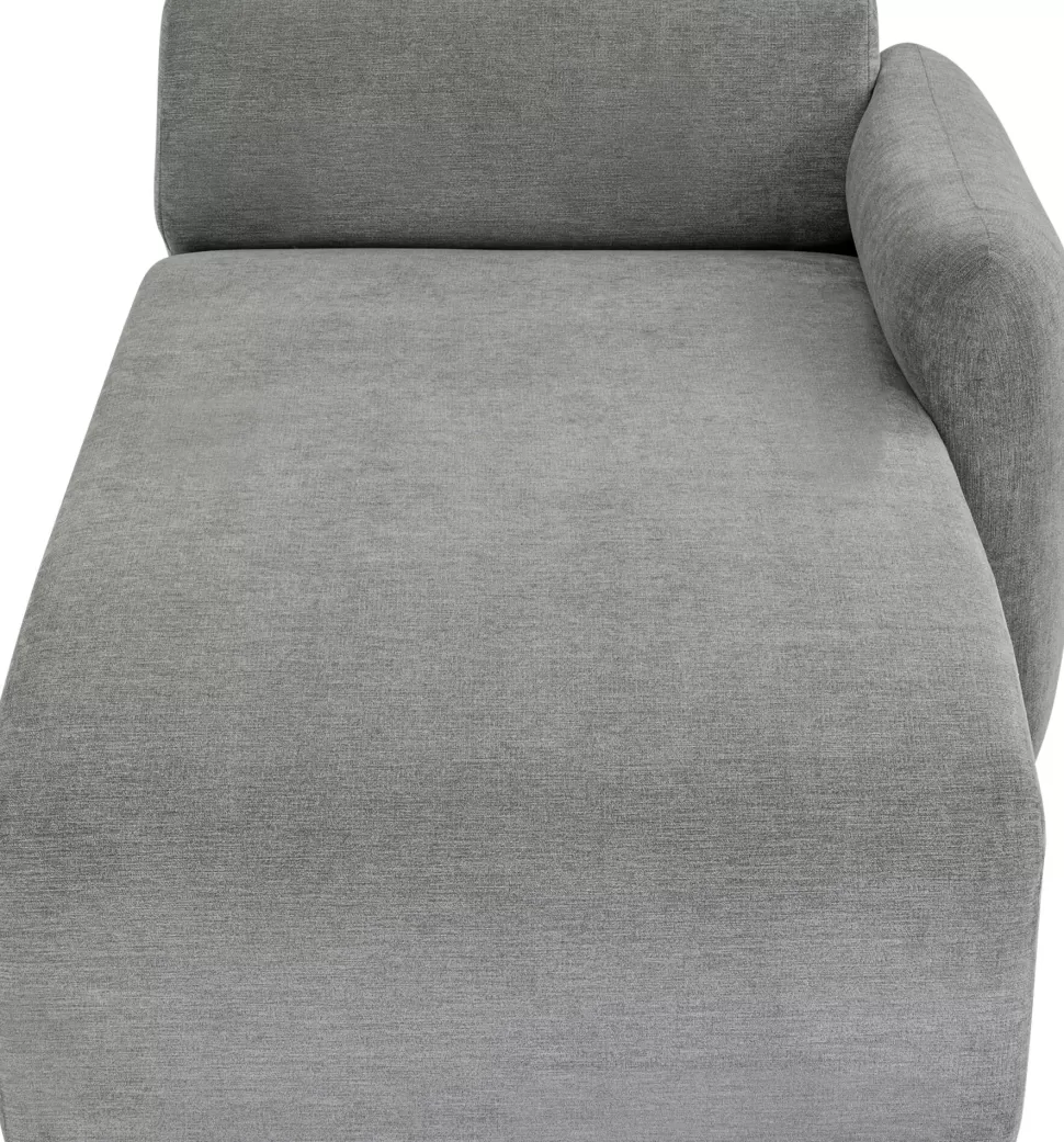 Szezlongi | Sofy Modułowe-KARE Design Moduł Szezlong Szary Prawy 90x158 Cm