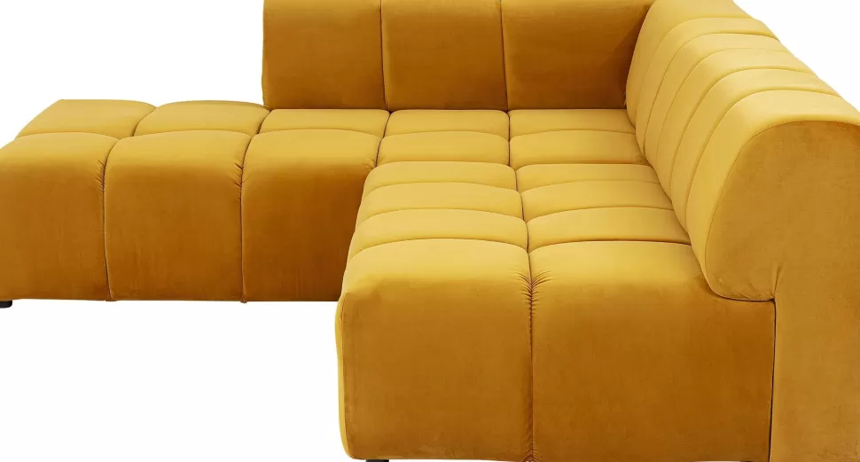 Narożniki-KARE Design Narożnik Belami 265x210 Cm Bursztynowy Lewy