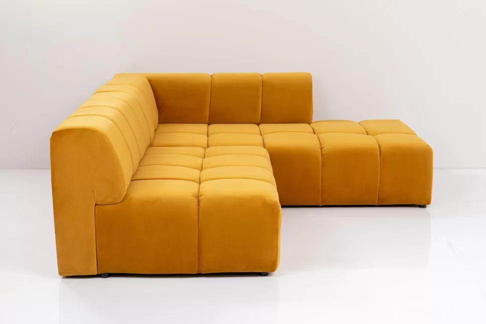 Narożniki-KARE Design Narożnik Belami 265x210 Cm Bursztynowy Prawy