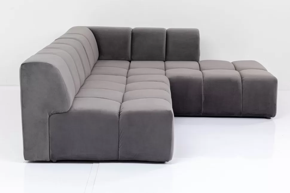 Narożniki-KARE Design Narożnik Belami 265x210 Cm Szary Prawy
