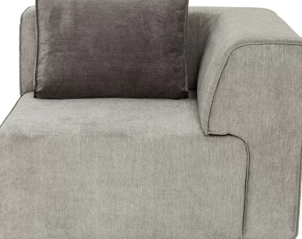 Sofy Modułowe | Narożniki-KARE Design Narożnik Infinity Chenille 100x100 Cm Prawy Szary