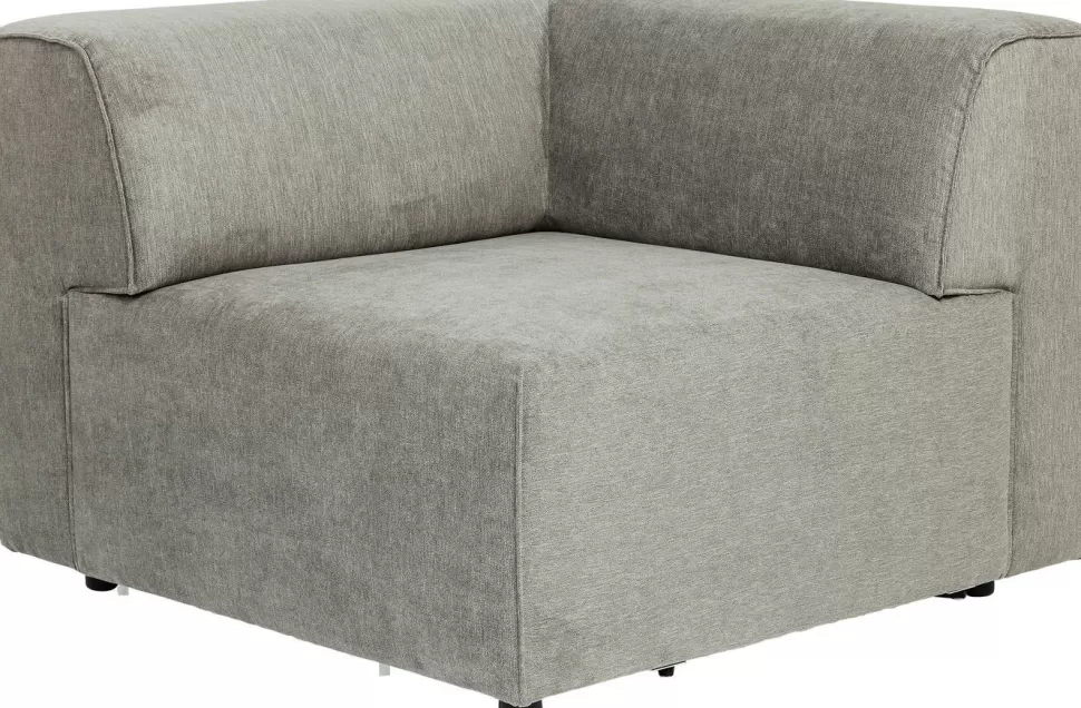 Sofy Modułowe | Narożniki-KARE Design Narożnik Infinity Chenille 100x100 Cm Prawy Szary