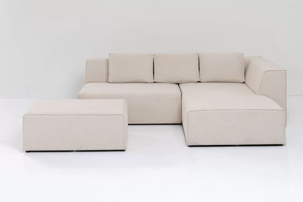 Narożniki-KARE Design Narożnik Infinity Ottomane 306x182 Cm Kremowy Prawy