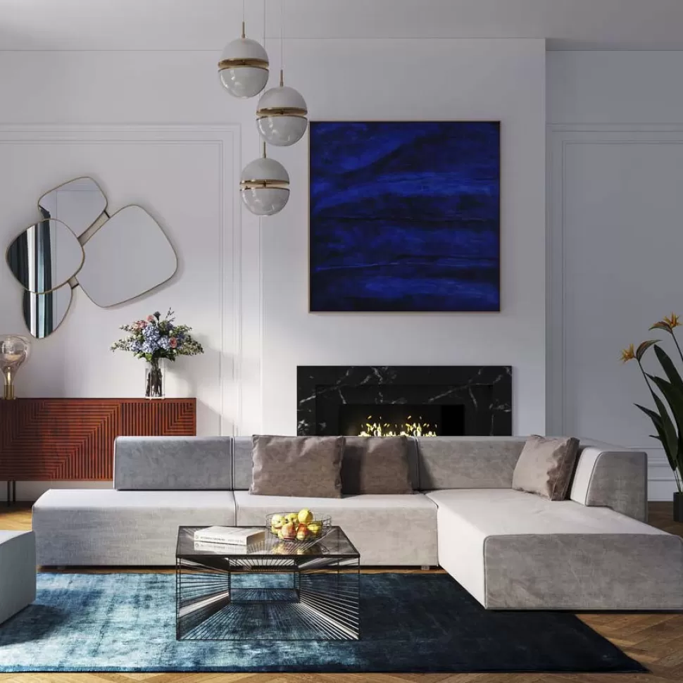 Sofy Modułowe | Narożniki-KARE Design Narożnik Infinity Szary 302x182 Cm Prawostronny