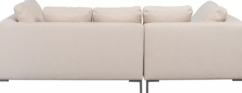 Narożniki-KARE Design Narożnik Lewy W Kolorze Kremowym Nogi Stalowe 250x167 Cm