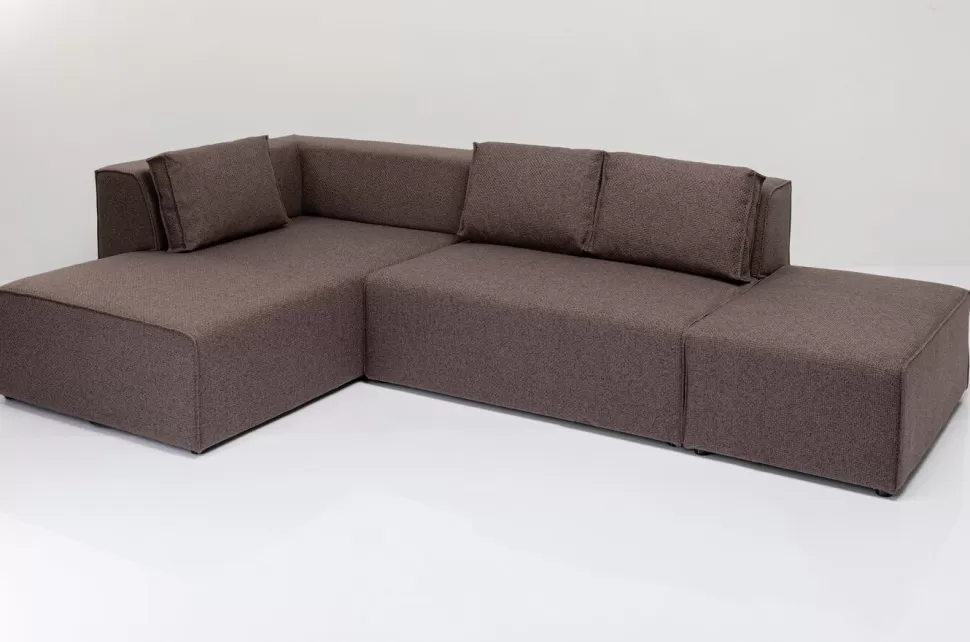Narożniki-KARE Design Narożnik Modułowy Infinity Dolce 306x182 Cm Brązowy Lewy