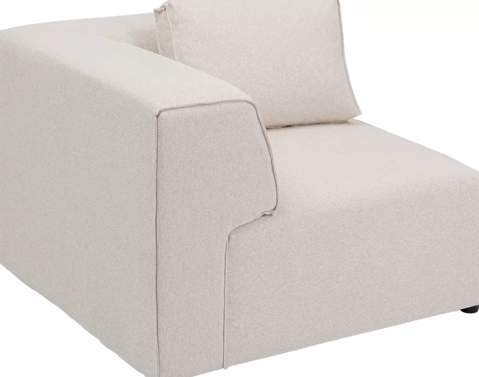 Sofy Modułowe | Narożniki-KARE Design Narożnik Tapicerowany Kremowy Moduł Prawy 100x100 Cm