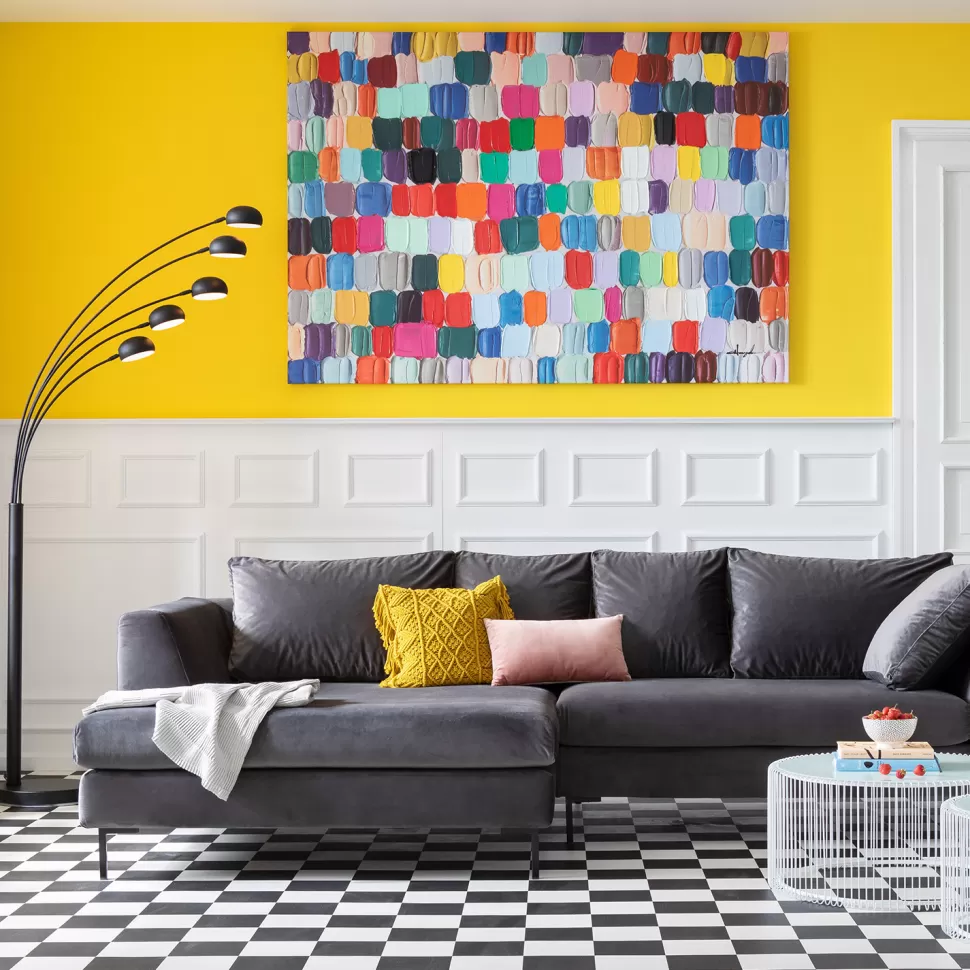 Obrazy-KARE Design Obraz Colorful Dots 200x140 Cm