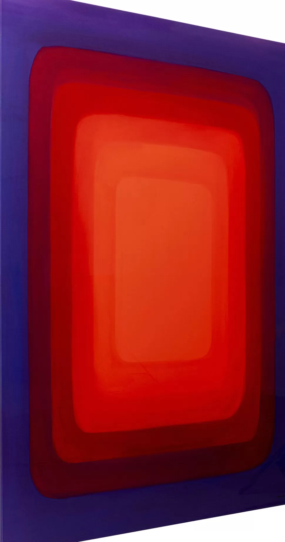 Obrazy-KARE Design Obraz Czerwono-niebieski Płótno Bawełniane Prostokąty 120x160 Cm