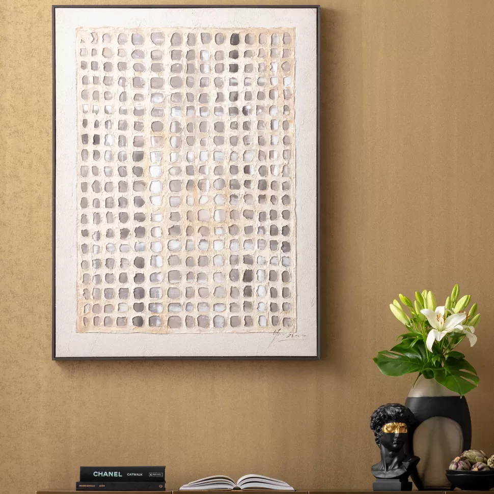 Obrazy-KARE Design Obraz Do Salonu Abstrakcyjny Ręczne Wykonanie 90x120 Cm