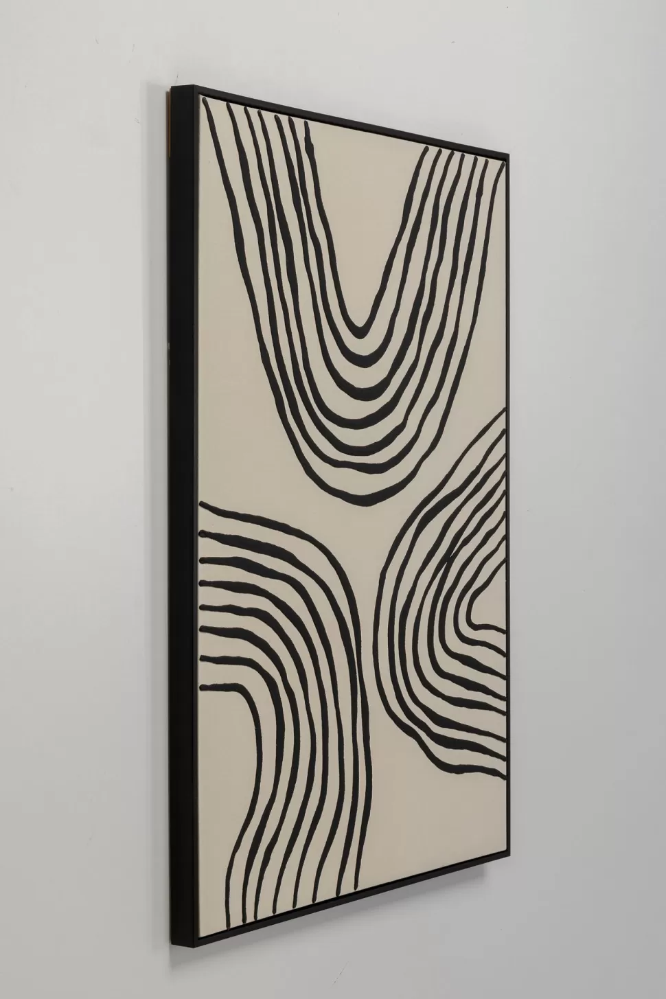 Obrazy-KARE Design Obraz Do Salonu Artystyczne Wzory Czarne 73x113 Cm