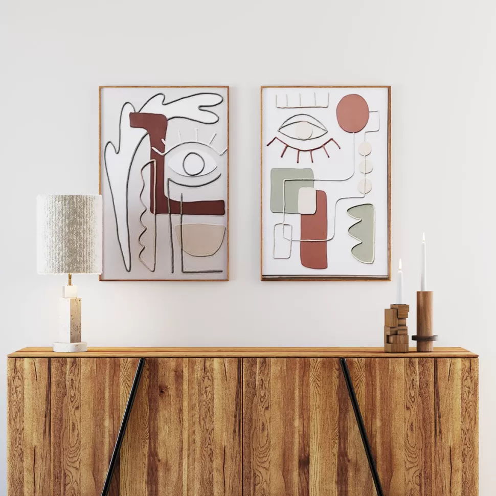 Obrazy-KARE Design Obraz Do Salonu Oko I Kolorowe Wzory 60x90 Cm
