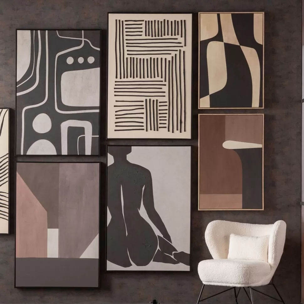 Obrazy-KARE Design Obraz Do Salonu Z Odcieniami Brązu 63x93 Cm