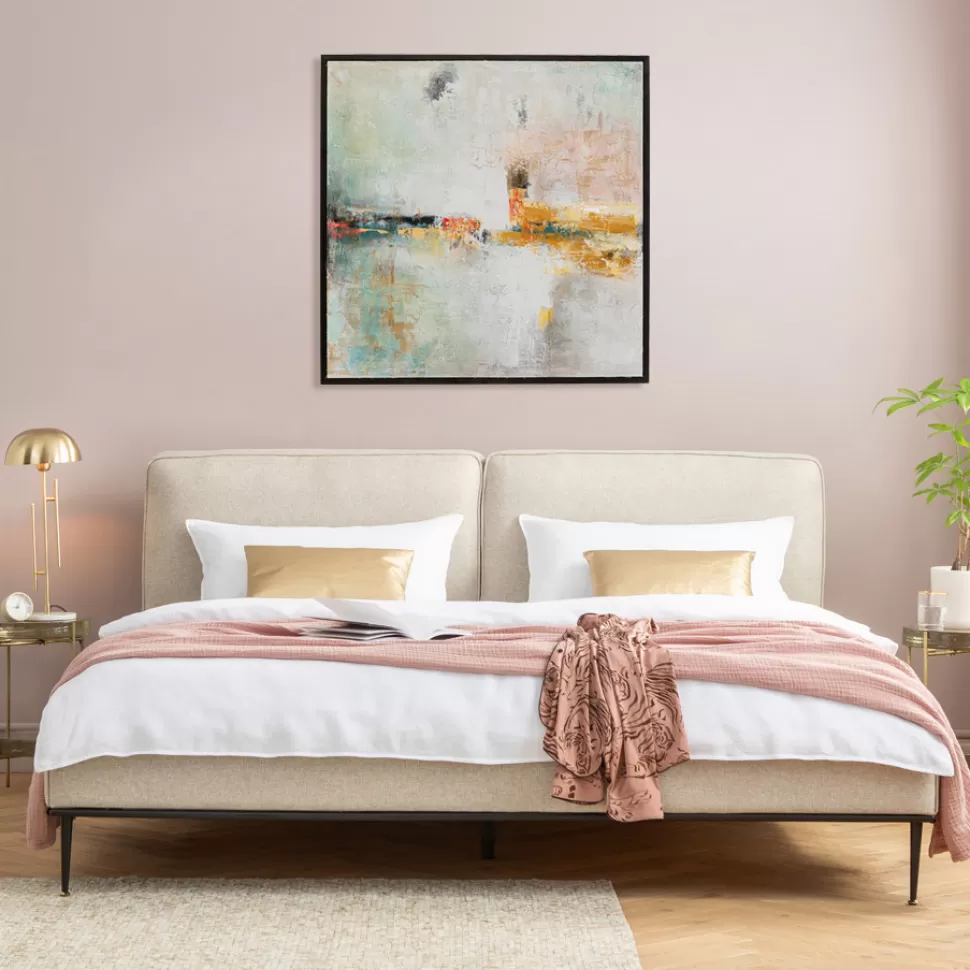 Obrazy-KARE Design Obraz Dust Gold 120x120 Cm