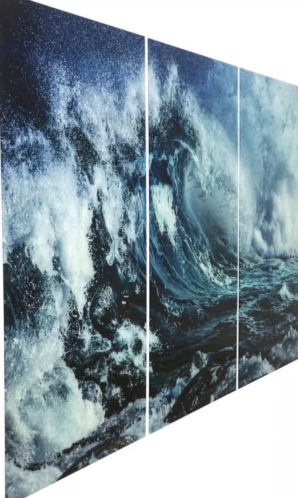 Obrazy-KARE Design Obraz Triptychon Wave 240x160 Cm