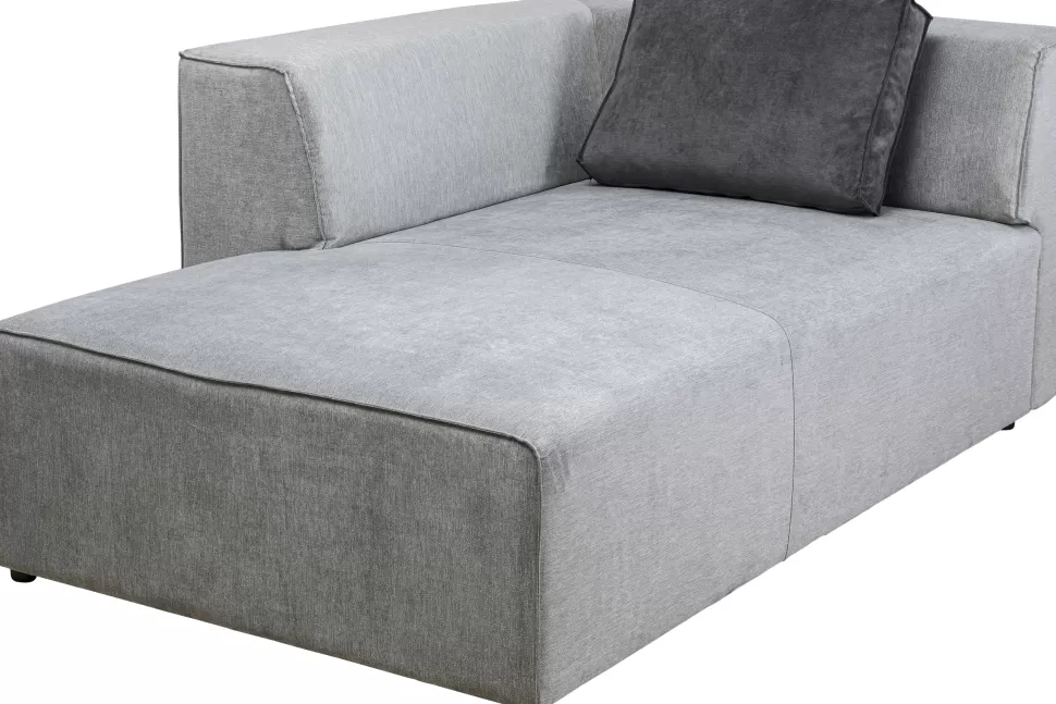 Sofy Modułowe-KARE Design Otoman Infinity Chenille 182x117 Cm Szary Lewy
