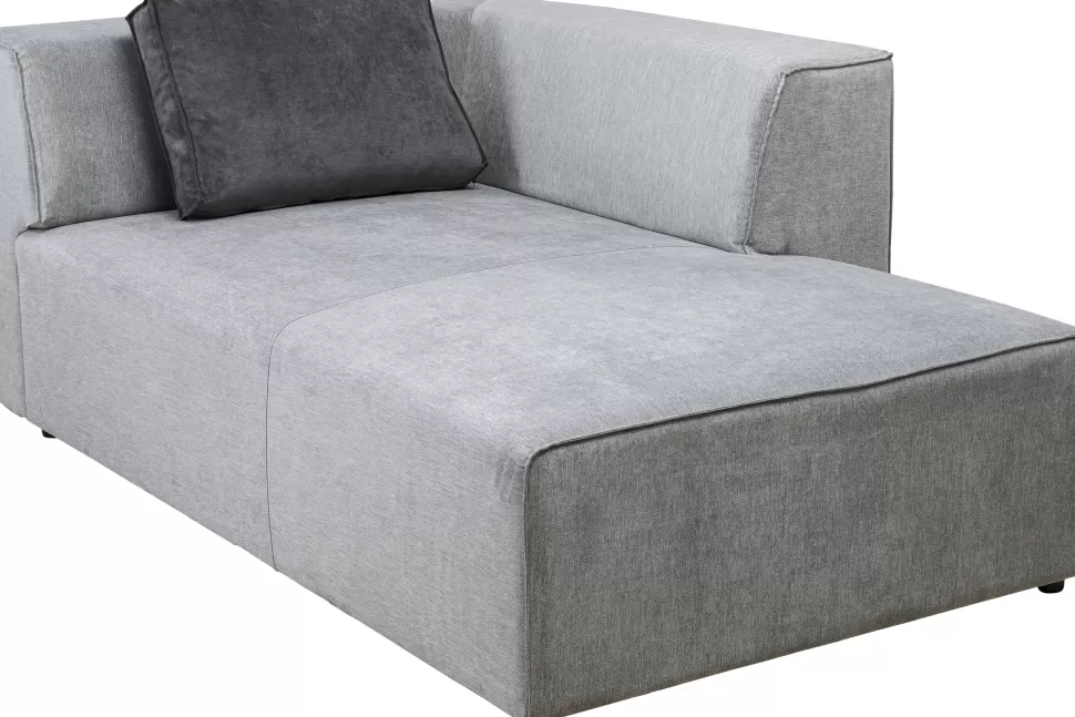 Sofy Modułowe-KARE Design Otoman Infinity Chenille 182x117 Cm Szary Prawy
