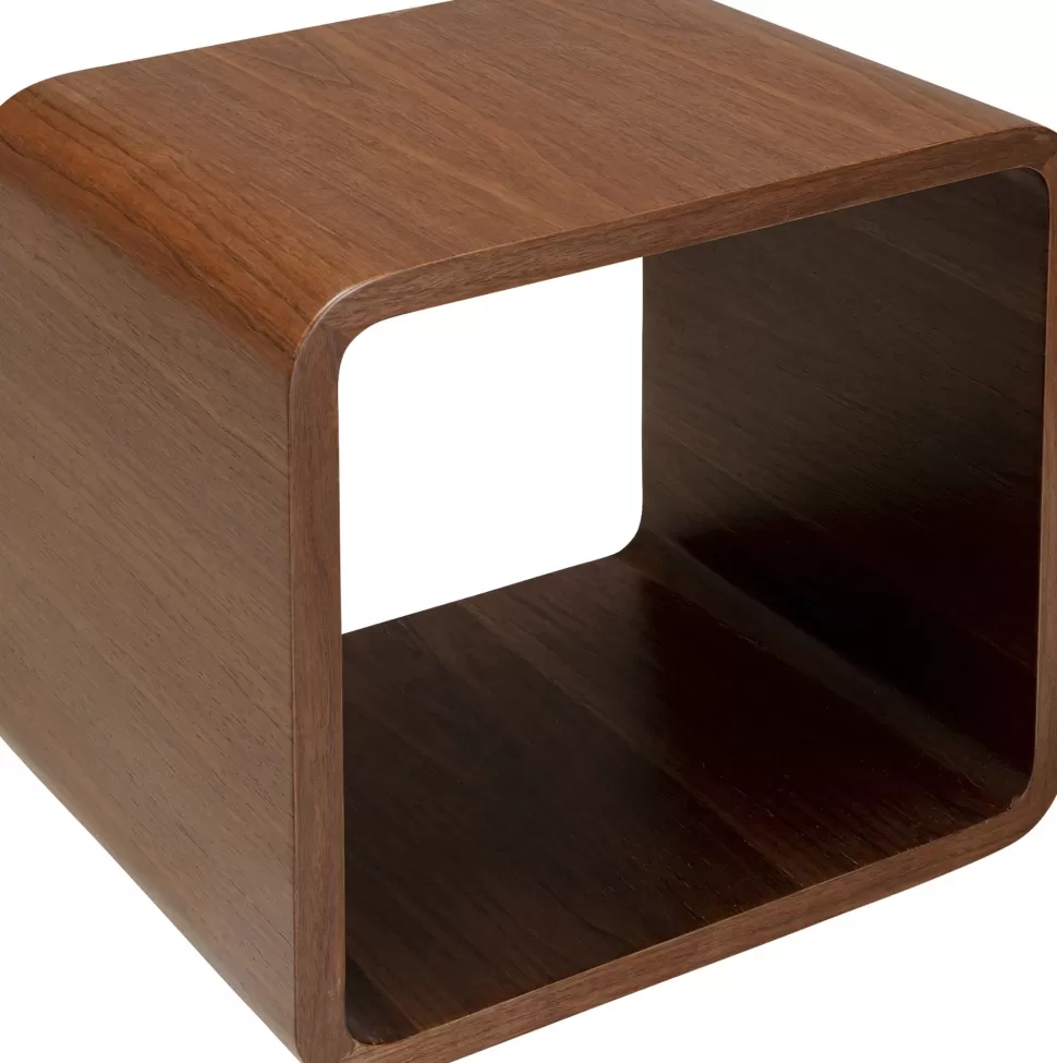 Półki-KARE Design Półka Cube Fornirowana Orzech 45x45 Cm