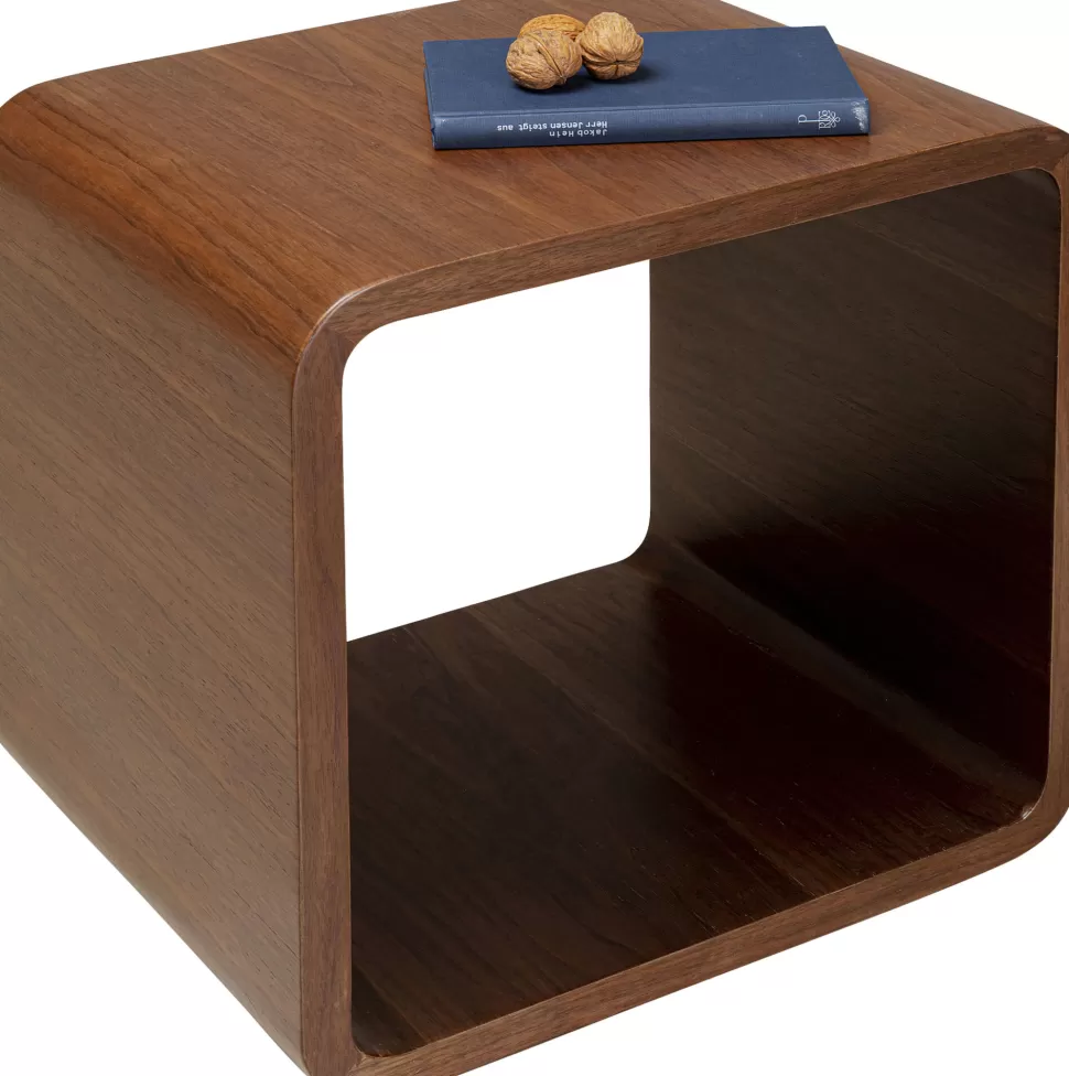Półki-KARE Design Półka Cube Fornirowana Orzech 45x45 Cm