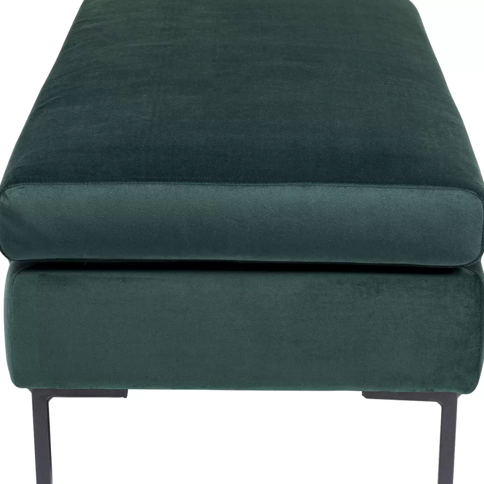 Taborety-KARE Design Podnóżek Gianni Velvet 130x62 Cm Ciemnozielony