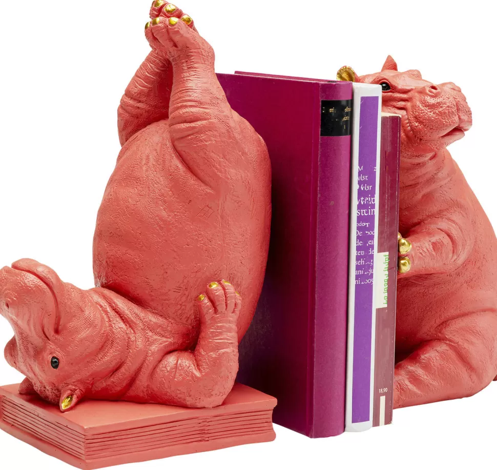 Podpórki Na Książki-KARE Design Podpórki Na Książki Hippo (2-set) Różowe