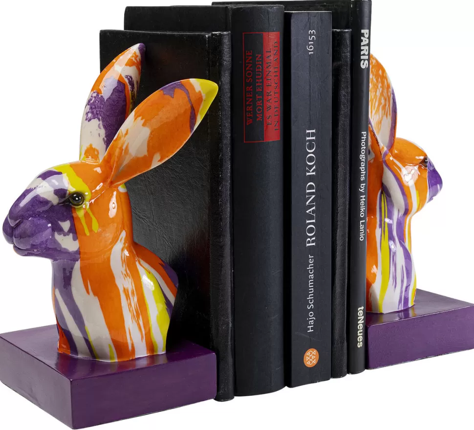 Podpórki Na Książki-KARE Design Podpórki Na Książki Kolorowe Zające 12x20 Cm 2-set