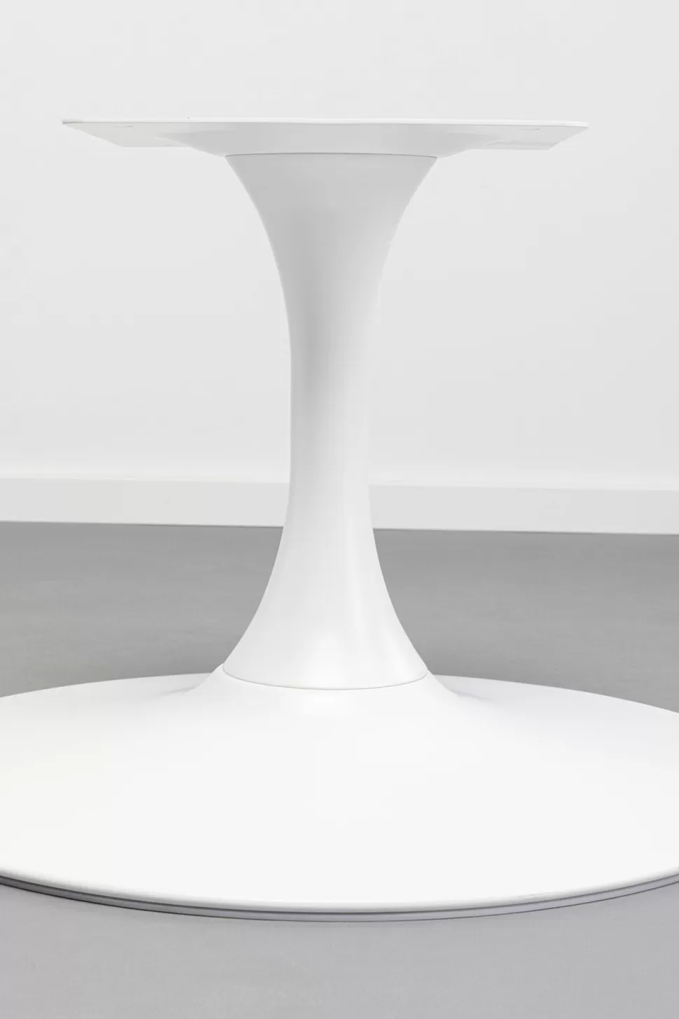 Stoliki Kawowe-KARE Design Podstawa Stolika Kawowego Stalowa Biała Ø60 Cm