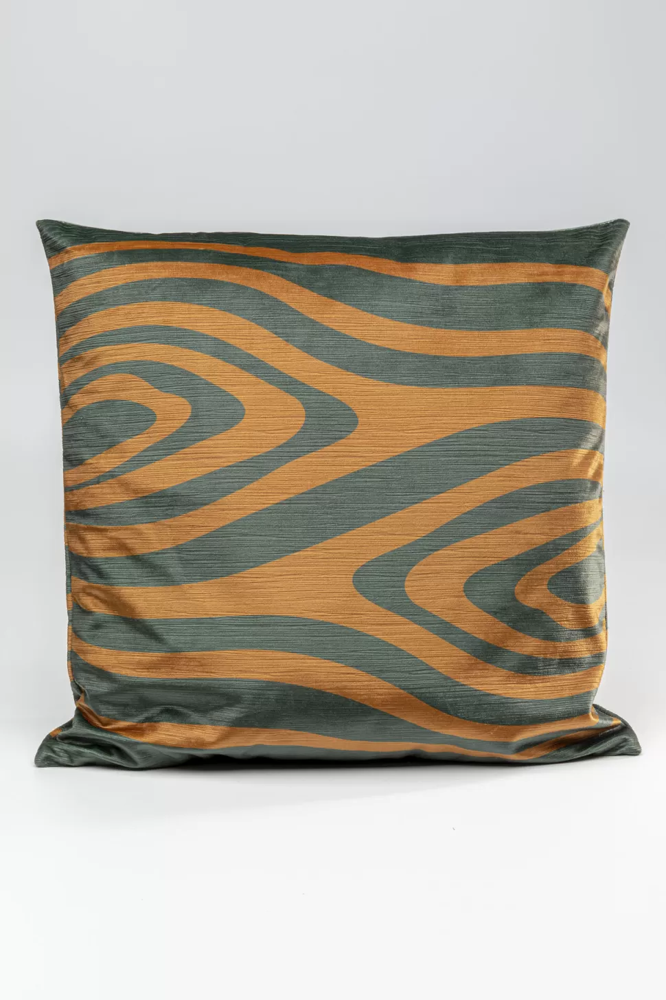 Poduszki Dekoracyjne-KARE Design Poduszka Dekoracyjna Abstract Shapes 45x45 Cm Zielono-brązowa